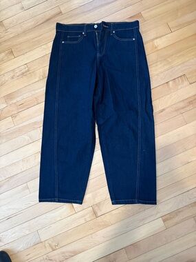 Free assembly wide leg jeans